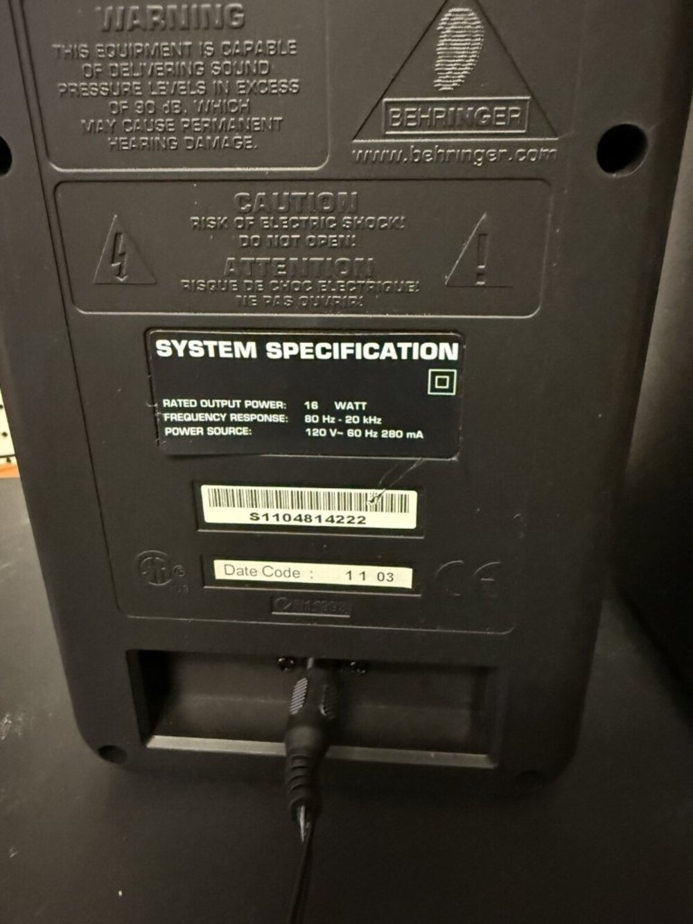 ✅Behringer MS16 16-watt High Performance Powered Monitor System Speakers Tested - Picture 4 of 8